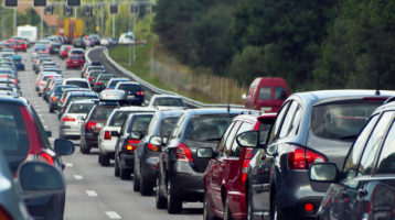 Scene of a car accident