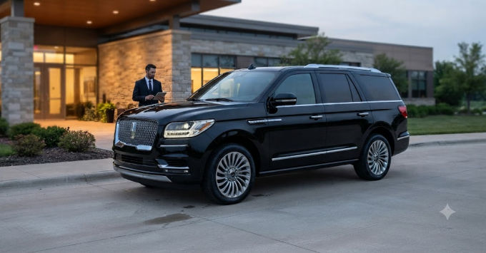 Black Car Service Vehicle