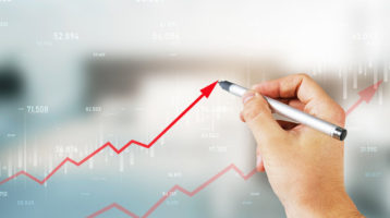 Chart showing increases