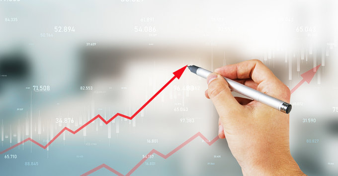 Chart showing increases